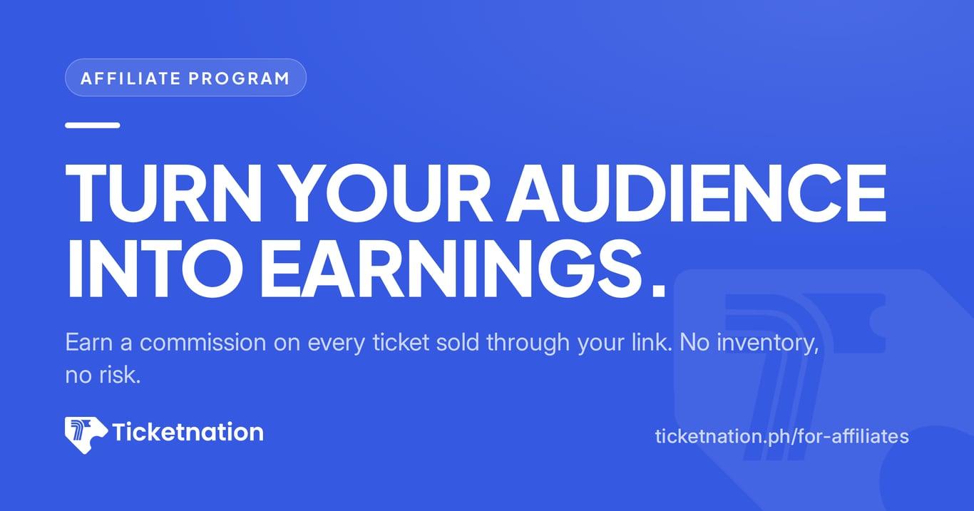 Your recommendation already sells tickets. Now it can pay you.