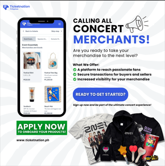 Join the Ultimate Concert Merch Experience: Onboard with Ticketnation Philippines