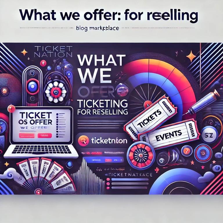 What We Offer: Ticketing for Reselling